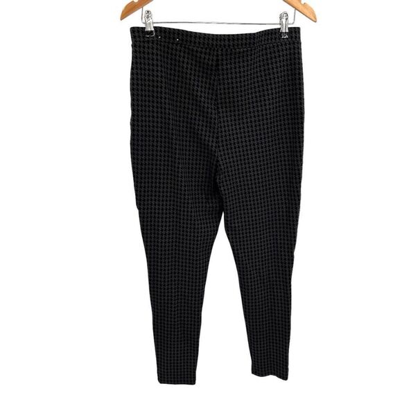 Chico's Houndstooth Print Ponte Luxe Mid Rise Leggings Pants size 12 Large - Picture 5 of 7
